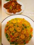 Fried Rice and chicken sauce
