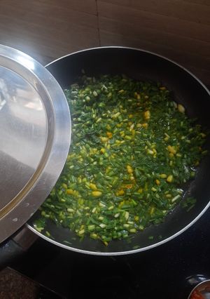 લીલા લસણ નું શાક (Lila Lasan Shak Recipe In Gujarati) રેસીપી મુખ્ય ફોટો