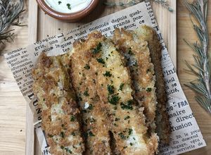Une photo de 🌿 Courgettes panées au zaatar
