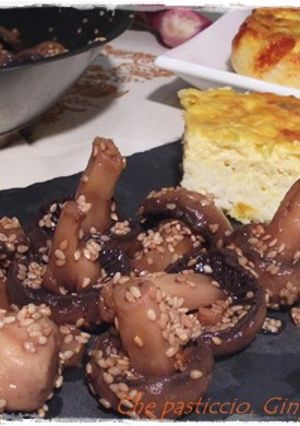 Foto di Champignon al sesamo e sformato di basmati