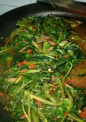 Foto resep Cah kangkung sambal terasi