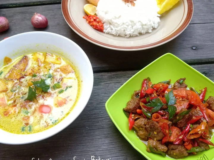 Cara Mudah Menyiapkan Resep Soto Oseng Sapi Khas Betawi yang Uenak Anti Ribet, Uenak Banget