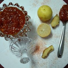 A picture of Instant lime pickle (sweet and sour).
