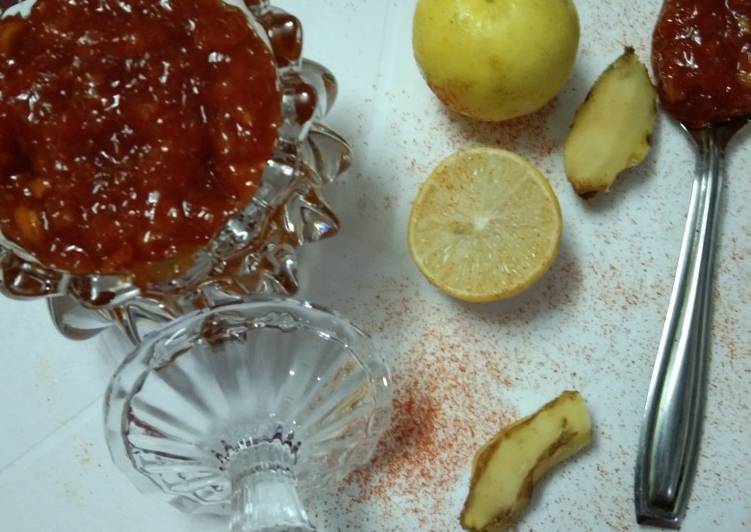 Simple Way to Prepare Quick Instant lime pickle (sweet and sour)