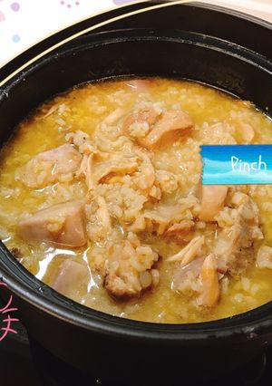 黃金排骨芋頭鹹粥 的食譜成品照片