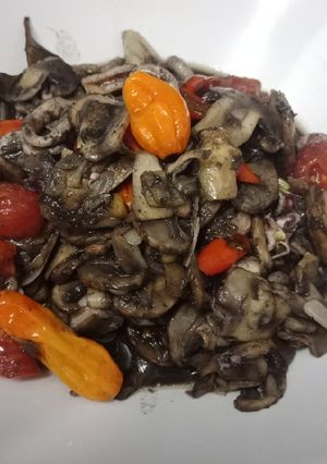 Foto resep Oseng Cumi jamur tinta hitam