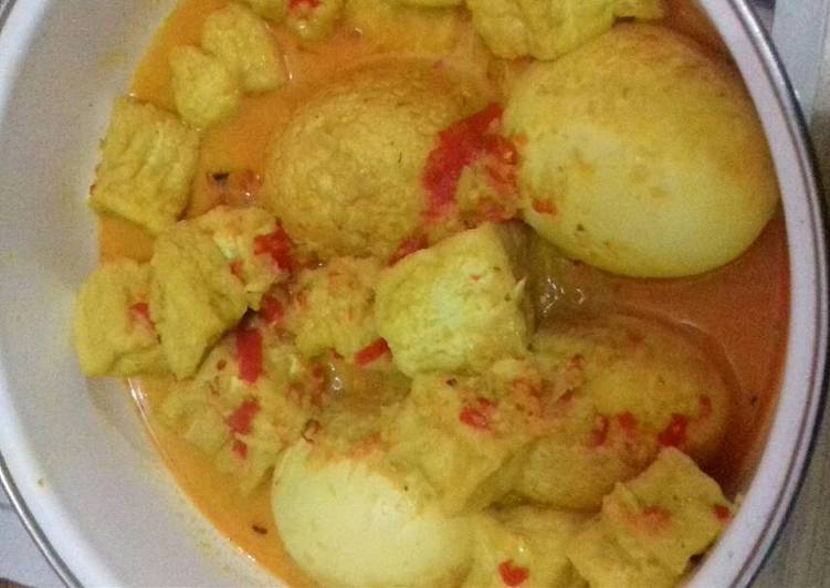 Telor tahu kuning