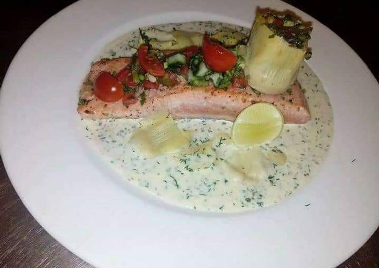 Step-by-Step Guide to Make Favorite Fresh Salmon with dill sauce