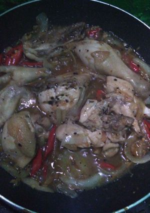 Foto resep Ayam lada hitam simple