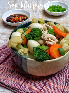 Foto resep Sop telur puyuh Brokoli
