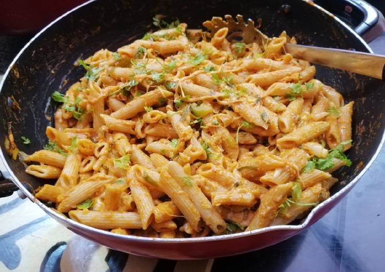 How to Prepare Any-night-of-the-week Cheesy Desi Penne