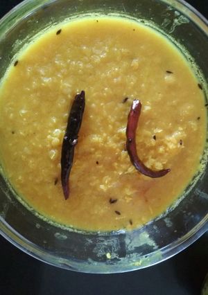 A picture of Red lentil fry.