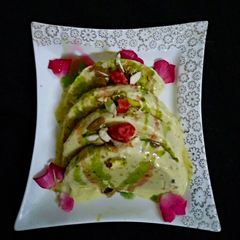 A picture of Thandai Roll Cut Kulfi.