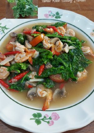 Foto resep Tumis Kale Udang Jamur