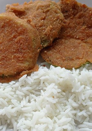 Una foto de Milanesas de zapallitos (deliciosa milangas) #mercado