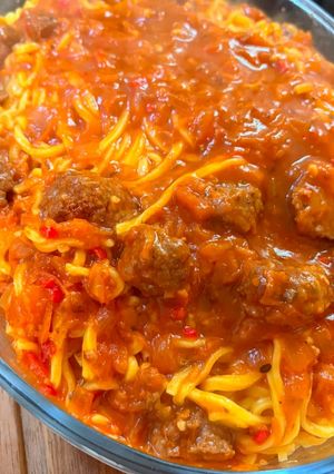 Una foto de Mini albóndigas en su salsa