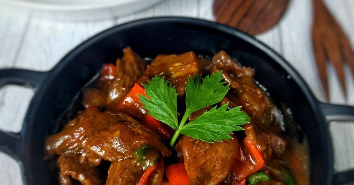 1 805 resep  sapi  lada  hitam  enak dan sederhana Cookpad