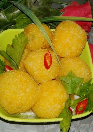 Foto resep Bola Kentang Keju Isi Ayam Suwir