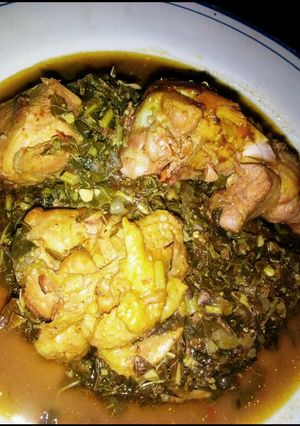 A picture of Spinach soup.