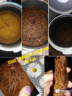 Foto resep Cake caramel magicom