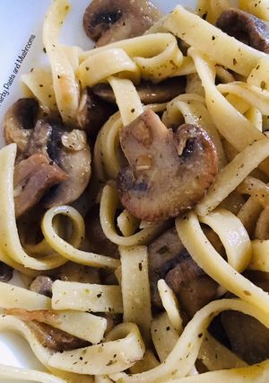 A picture of Herby Pasta and Mushroom for One.