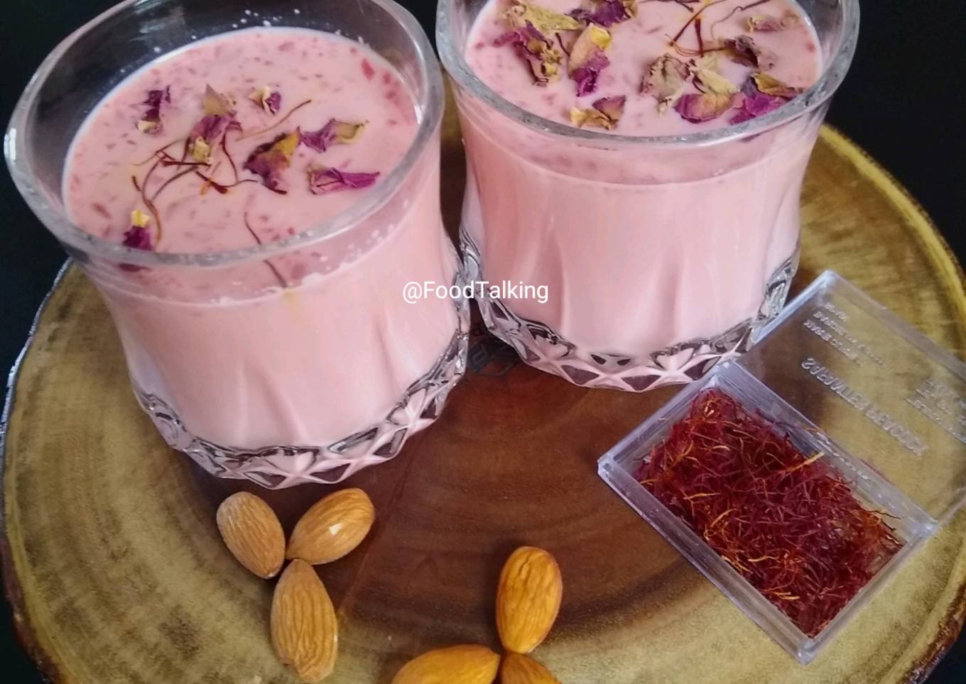 Saffron Almond Rose Milk