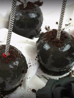 Una foto de Manzanas con caramelo toffee -Manzanas especial Halloween-