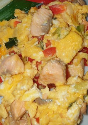 Lazacos rántotta 🐣🐟 recept fotója
