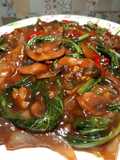 Sawi jamur cah szechuan