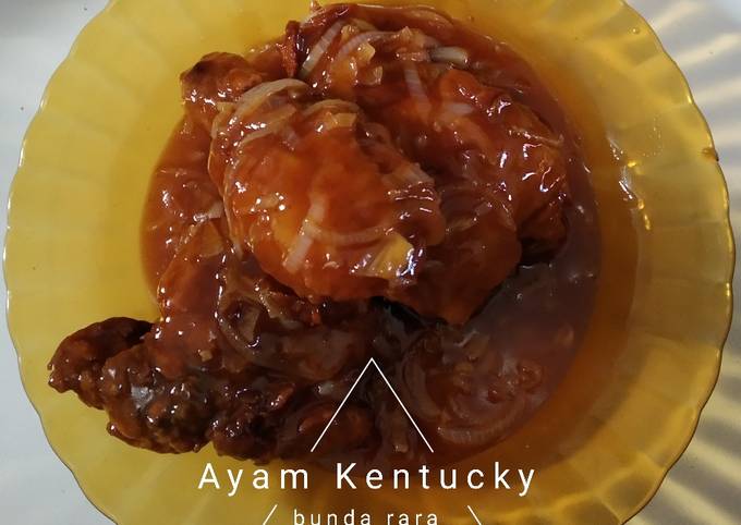 Ayam Kentucky Saos Asam Manis