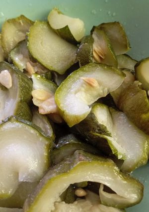 Una foto de Ensalada de zapallo italiano cocido