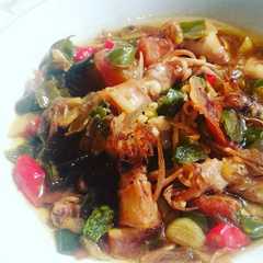 รูปของ Tumis cumi asin cabe ijo