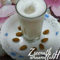A picture of Badaam E Shireen or Almond Drink.