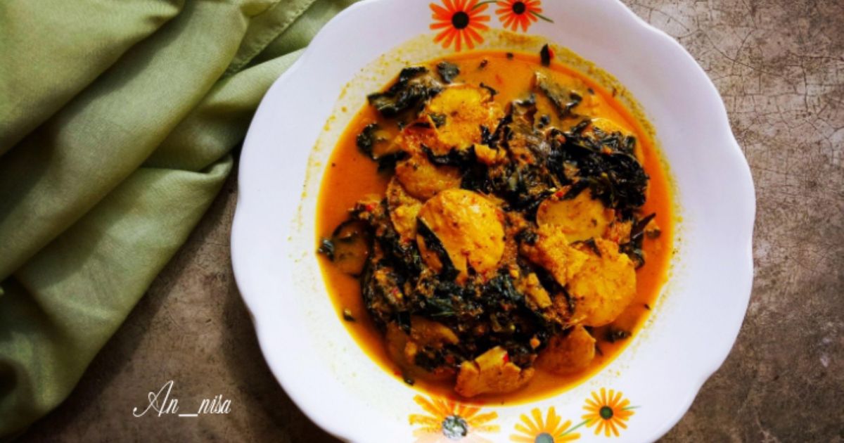 Gulai Jengkol Daun Singkong