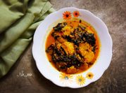 Gambar gulai jengkol daun ubi