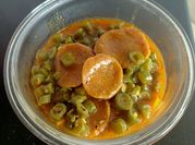 A picture of green beans cumin seeds ki sabzi