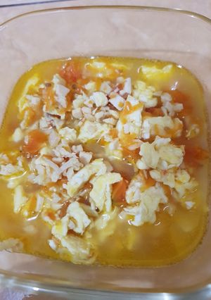 Foto resep Sup Telur Ayam Tomat (mpasi)