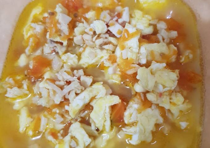 Cara membuat Sup Telur Ayam Tomat (mpasi) Cara membuat Sup Telur Ayam Tomat (mpasi)