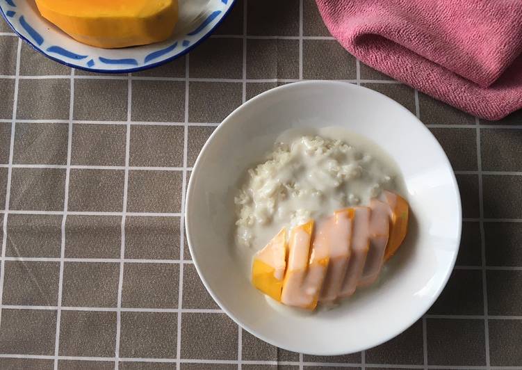 Cara Gampang Membuat Mango Sticky Rice #lowcalorie Anti Gagal