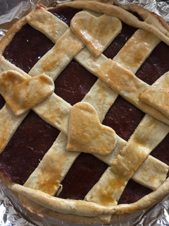 Una foto de Crostrata o tarta de membrillo