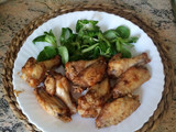 Alitas de pollo al limón y hierbas provenzales. Freidora de aire