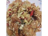 Udang goreng telur asin