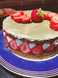 Chiffon cake fraises et matcha