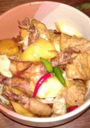 Foto resep Toseng cumi  buah mangga
