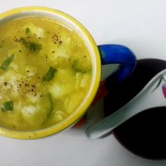 A picture of Chicken egg drop soup.