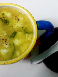 A picture of Chicken egg drop soup.
