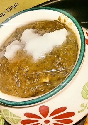 A picture of Sarso ka saag.