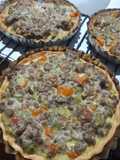Tartitas de carne picada y vegetales