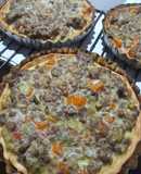 Tartitas de carne picada y vegetales