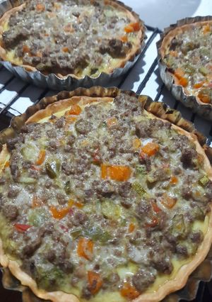 Una foto de Tartitas de carne picada y vegetales